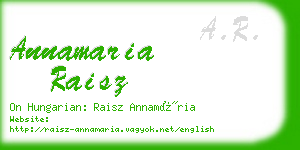 annamaria raisz business card